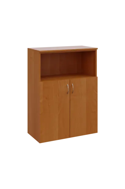 N 3 - 8DN kancelářská skříň, 2-dveřová/nika, 1100x800x400, olše jantar